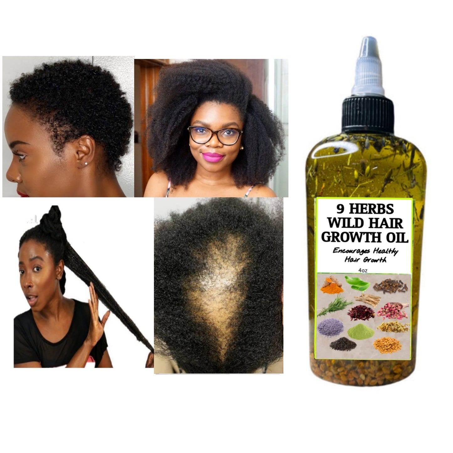 Chebe Hair Growth Oil, 9 Herbs Concentrated Hair Oil, Fast Hair Growth Oil, Long Hair Oil, Thick Hair Oil, Hair Growth Oil