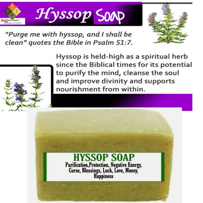 Hyssop Purification Soap, Protection, Love, Negative Energy, Luck